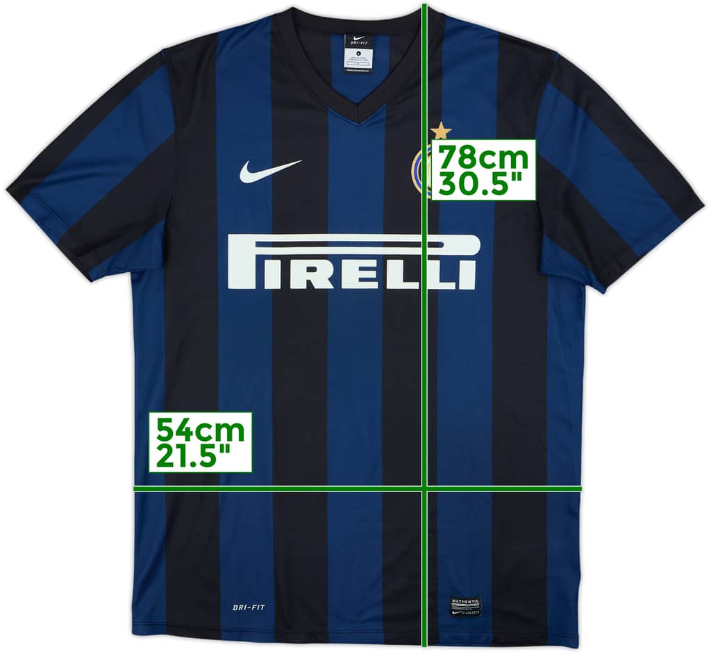 2013-14 Inter Milan Basic Home Shirt - 6/10 - (L)