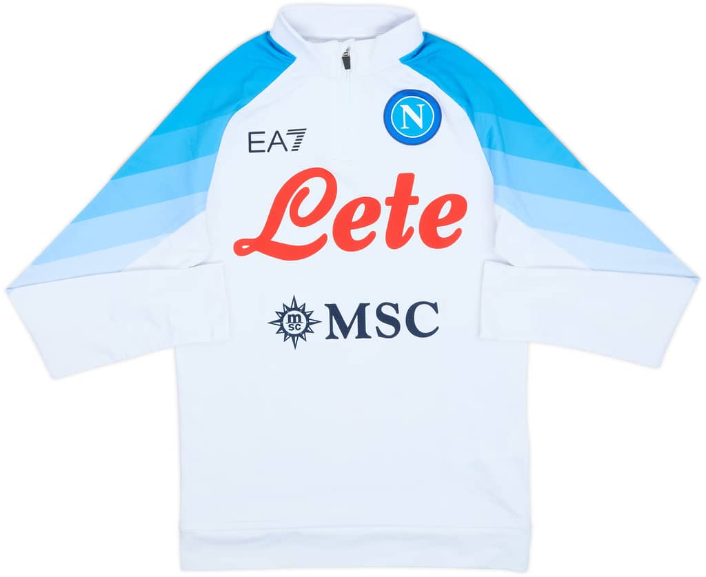 2022-23 Napoli EA7 1/4 Zip Drill Top - 10/10 - (S)