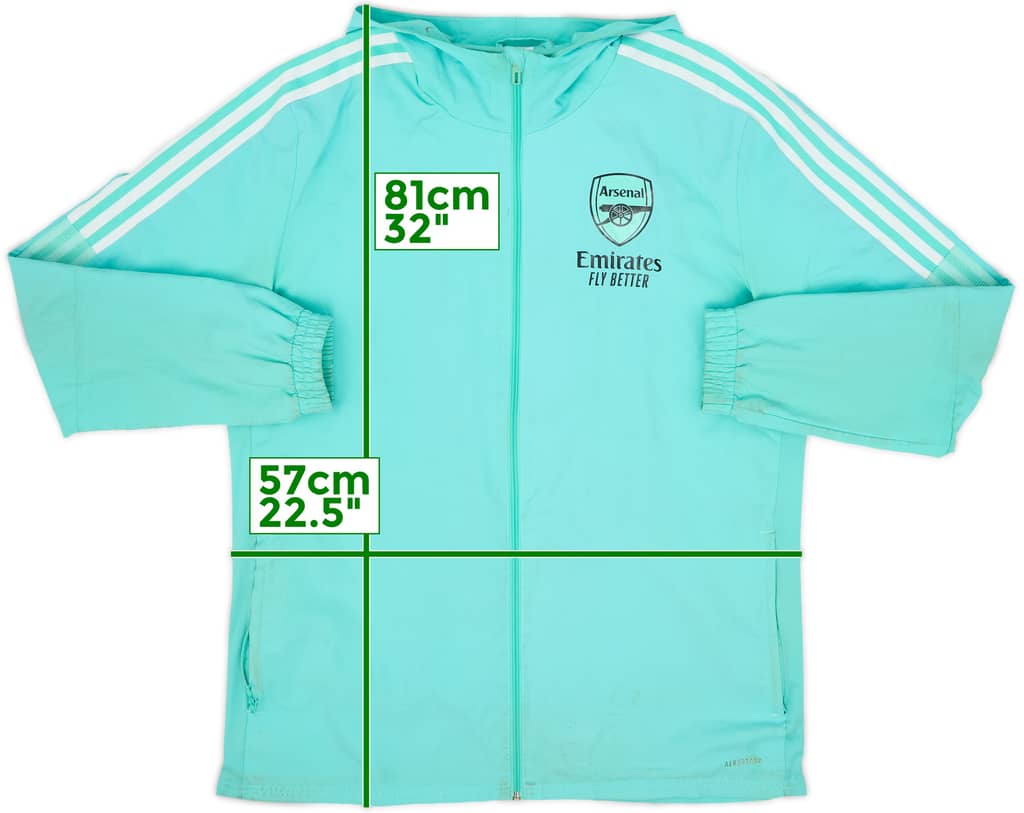 2021-22 Arsenal adidas Hooded Track Jacket - 5/10 - (L)