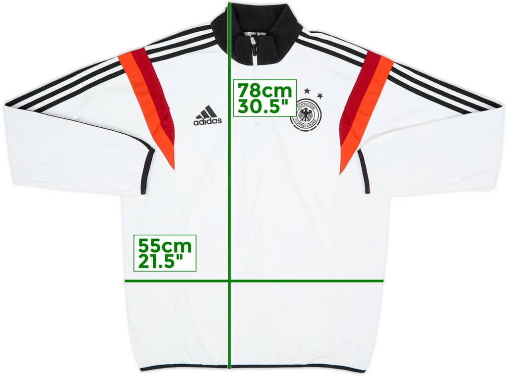 2014-15 Germany adidas 1/4 Zip Fleece Training Top - 8/10 - (L)