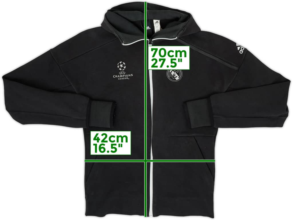 2016-17 Real Madrid adidas CL Hooded Jacket - 6/10 - (XS)