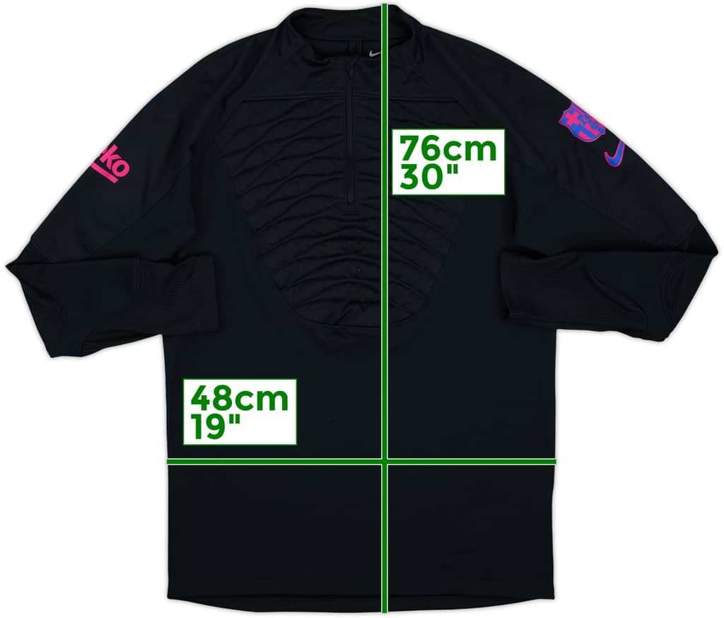 2021-22 Barcelona Nike 1/4 Zip Drill Top - 10/10 - (M)