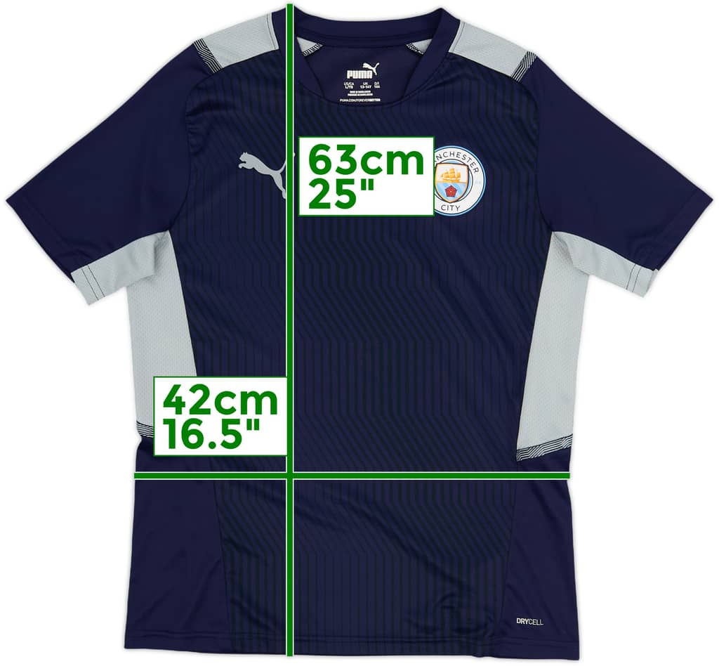 2021-22 Manchester City Puma Training Shirt - 10/10 - (L.Boys)