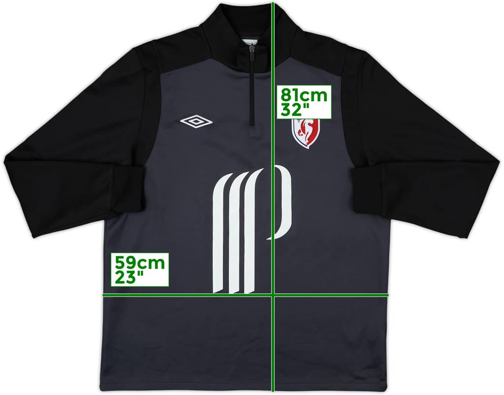 2012-13 Lille Nike 1/4 Zip Drill Top - 8/10 - (XL)