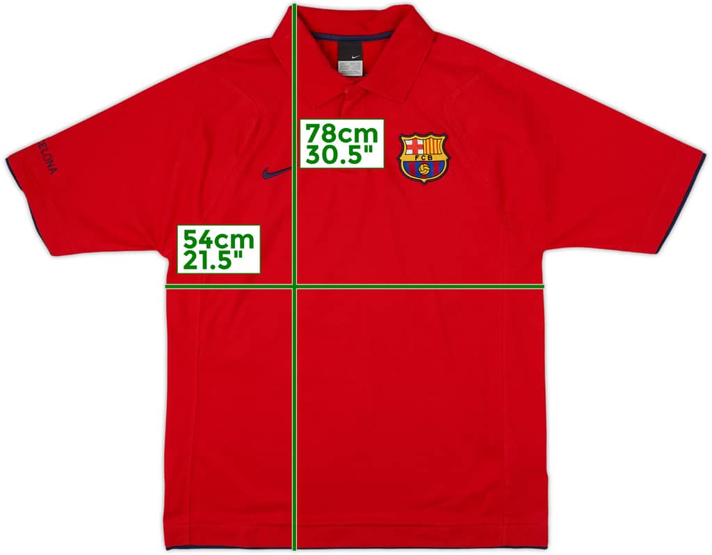 2008-09 Barcelona Nike Polo Shirt - 8/10 - (L)