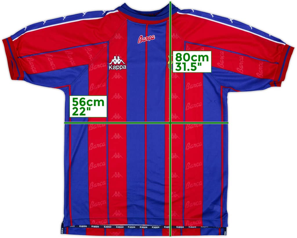 1997-98 Barcelona Home Shirt - 9/10 - (XL)