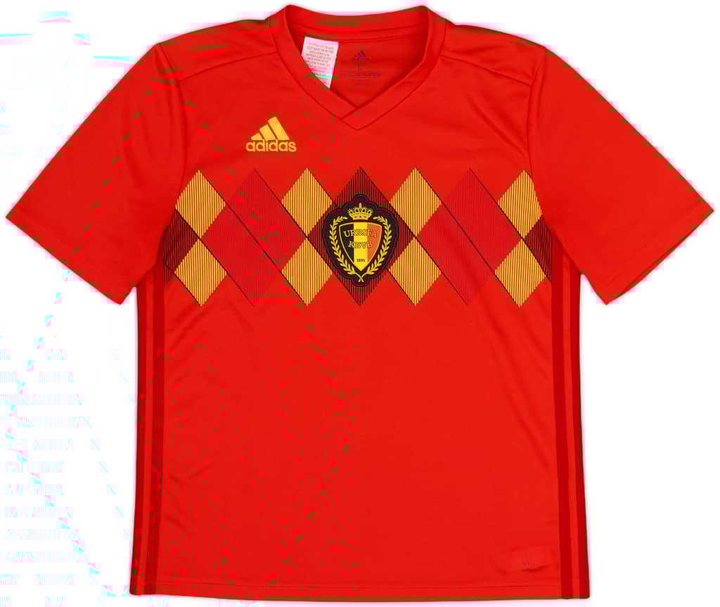 2018-19 Belgium Home Shirt - 10/10 - (L.Boys)