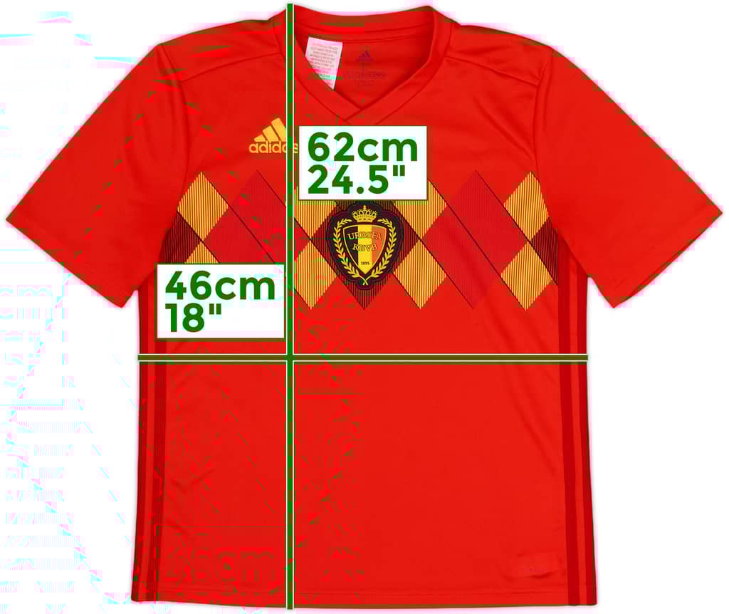 2018-19 Belgium Home Shirt - 10/10 - (L.Boys)