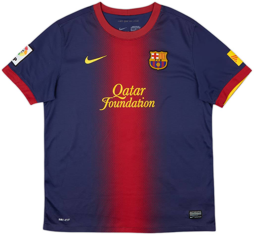 2012-13 Barcelona Home Shirt - 8/10 - (XL.Boys)