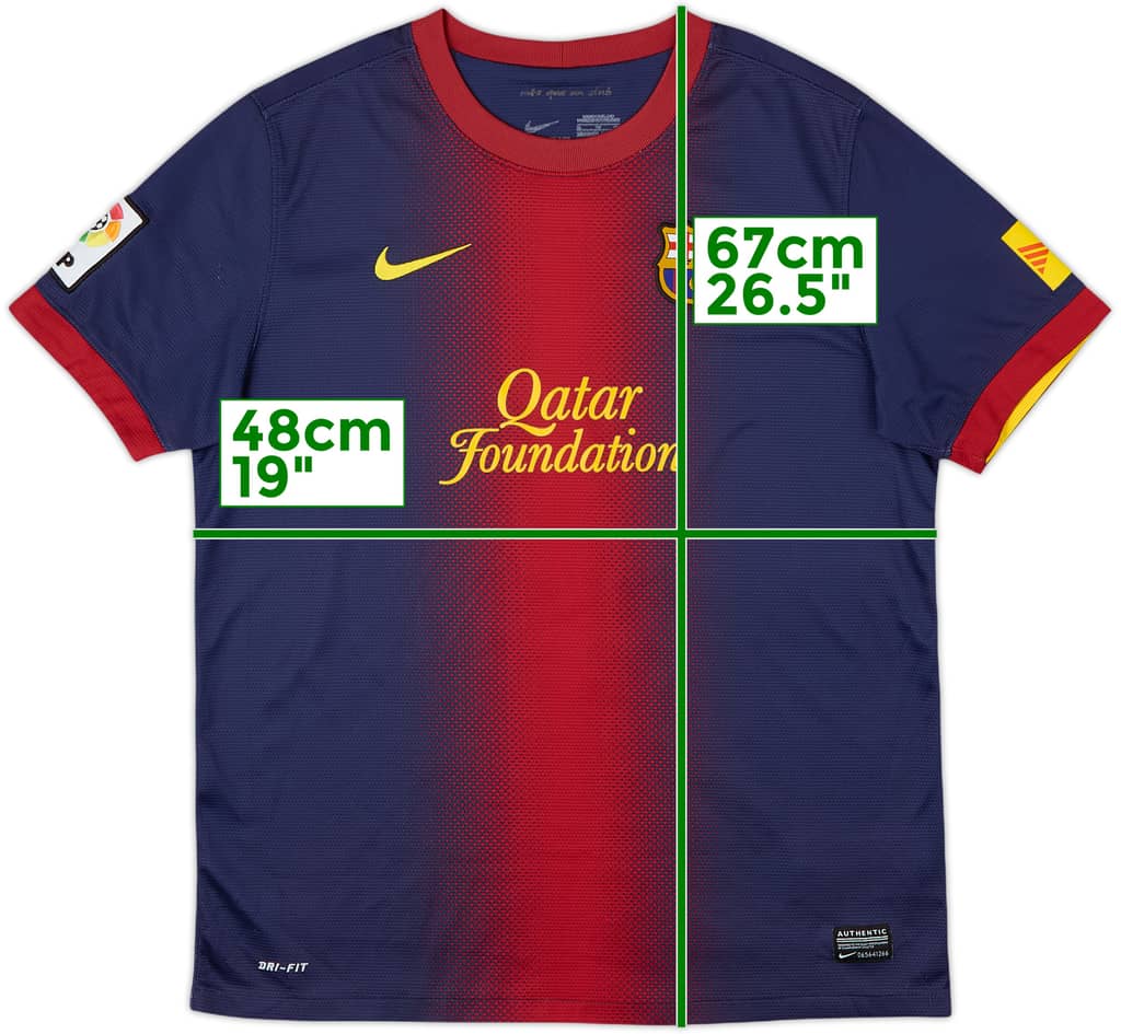 2012-13 Barcelona Home Shirt - 8/10 - (XL.Boys)