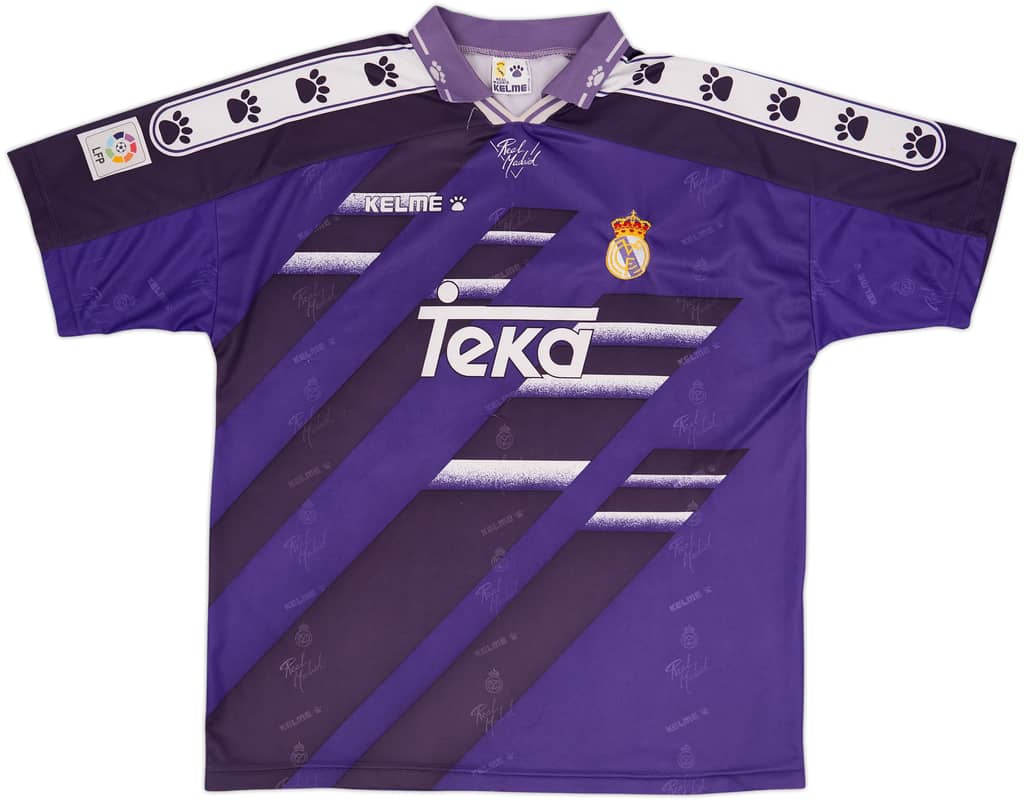 1994-96 Real Madrid Away Shirt - 8/10 - (XL)