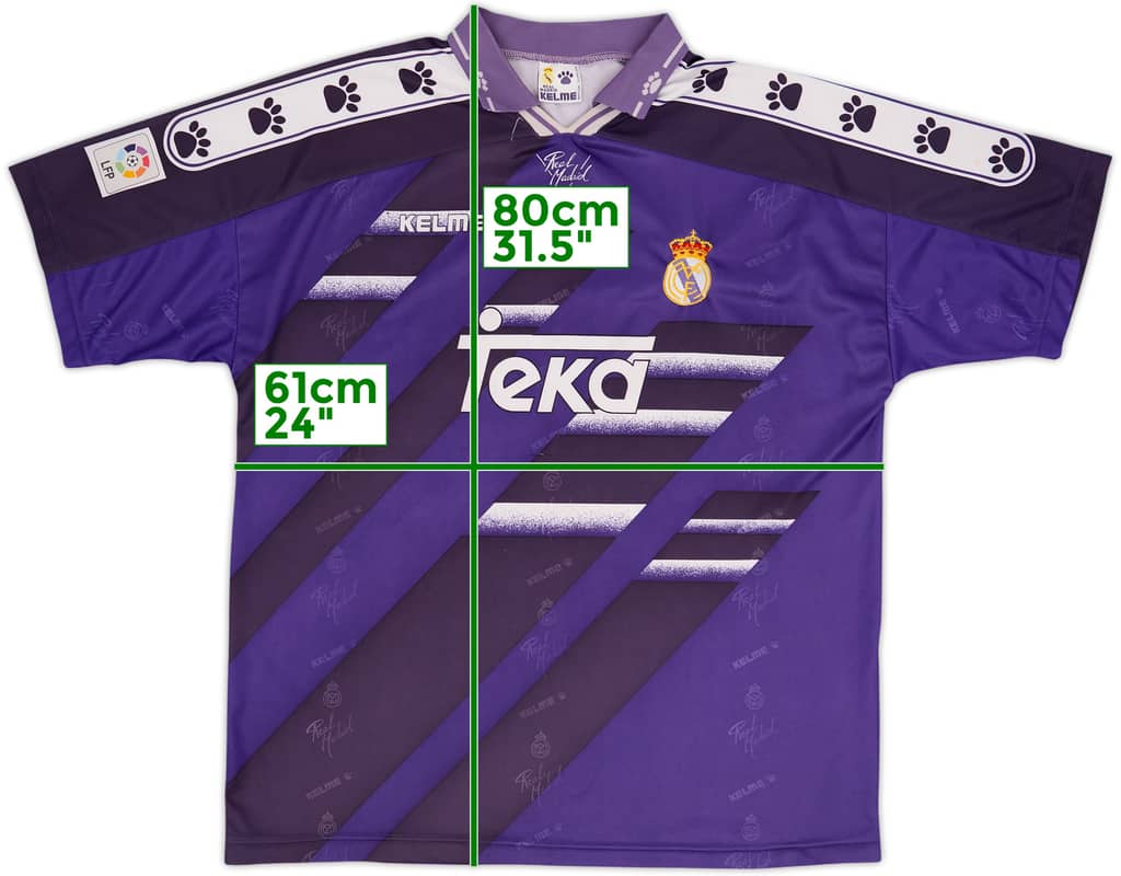 1994-96 Real Madrid Away Shirt - 8/10 - (XL)