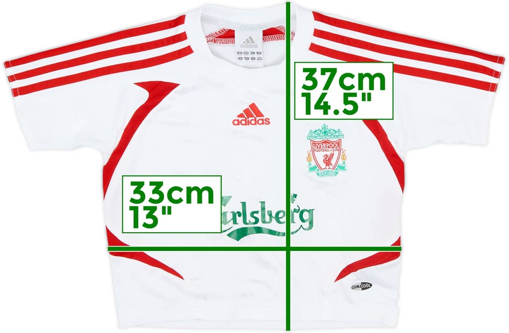 2007-08 Liverpool Away Shirt - 6/10 - (3-4 Years)