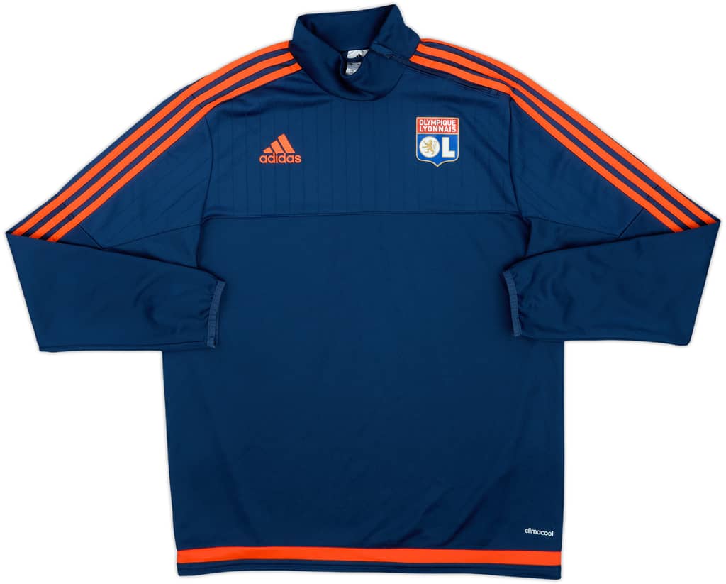 2015-16 Lyon adidas 1/4 Zip Drill Top - 8/10 - (L)