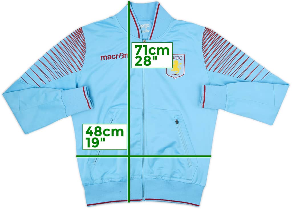 2014-15 Aston Villa Macron Track Jacket - 5/10 - (S)