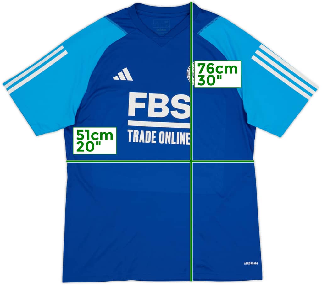 2023-24 Leicester adidas Training Shirt - 10/10 - (L)