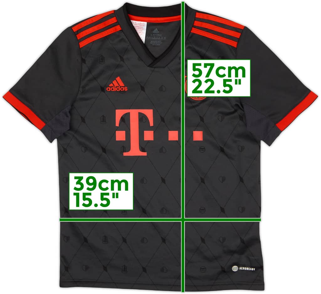 2022-23 Bayern Munich Third Shirt - 10/10 - (M.Boys)