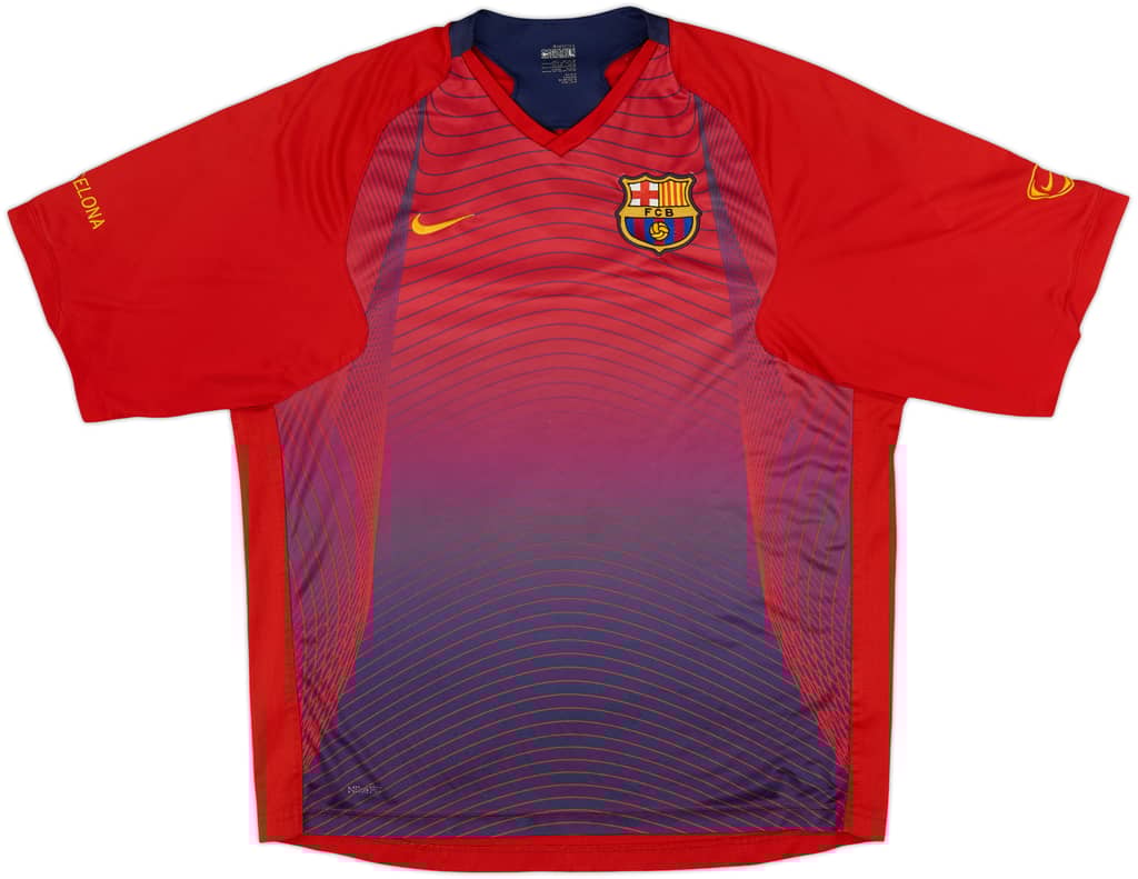 2007-08 Barcelona Nike Training Shirt - 8/10 - (L)