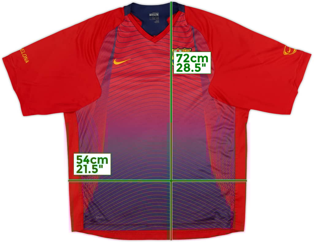 2007-08 Barcelona Nike Training Shirt - 8/10 - (L)