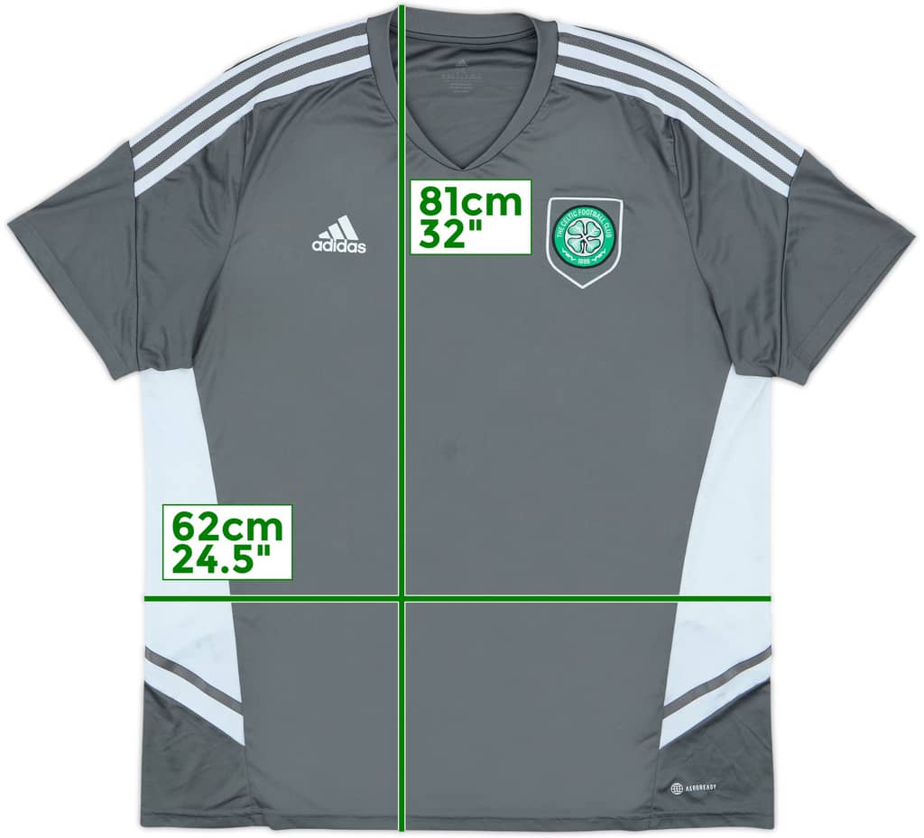 2022-23 Celtic adidas Training Shirt - 9/10 - (XXL)