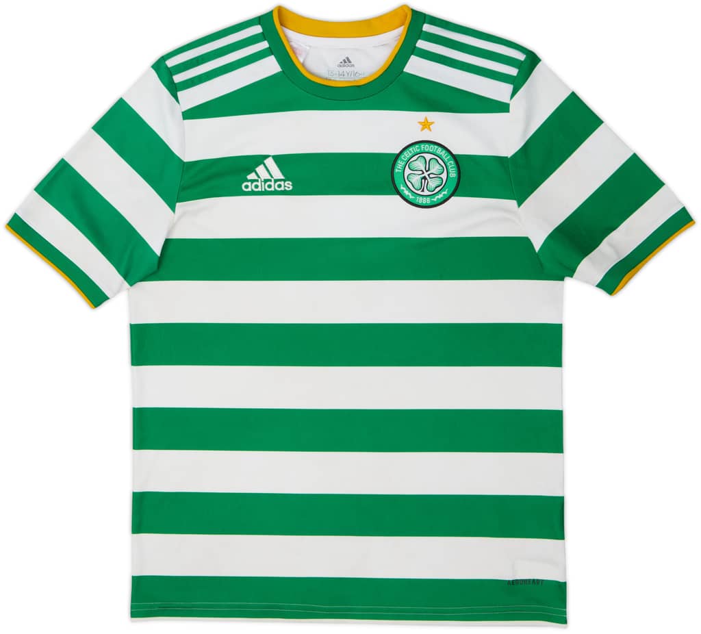 2020-21 Celtic Home Shirt - 7/10 - (L.Boys)