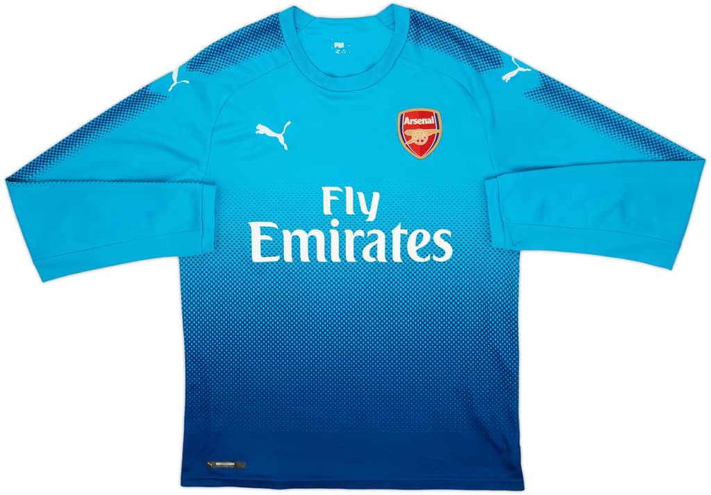 2017-18 Arsenal Away L/S Shirt - 5/10 - (L)