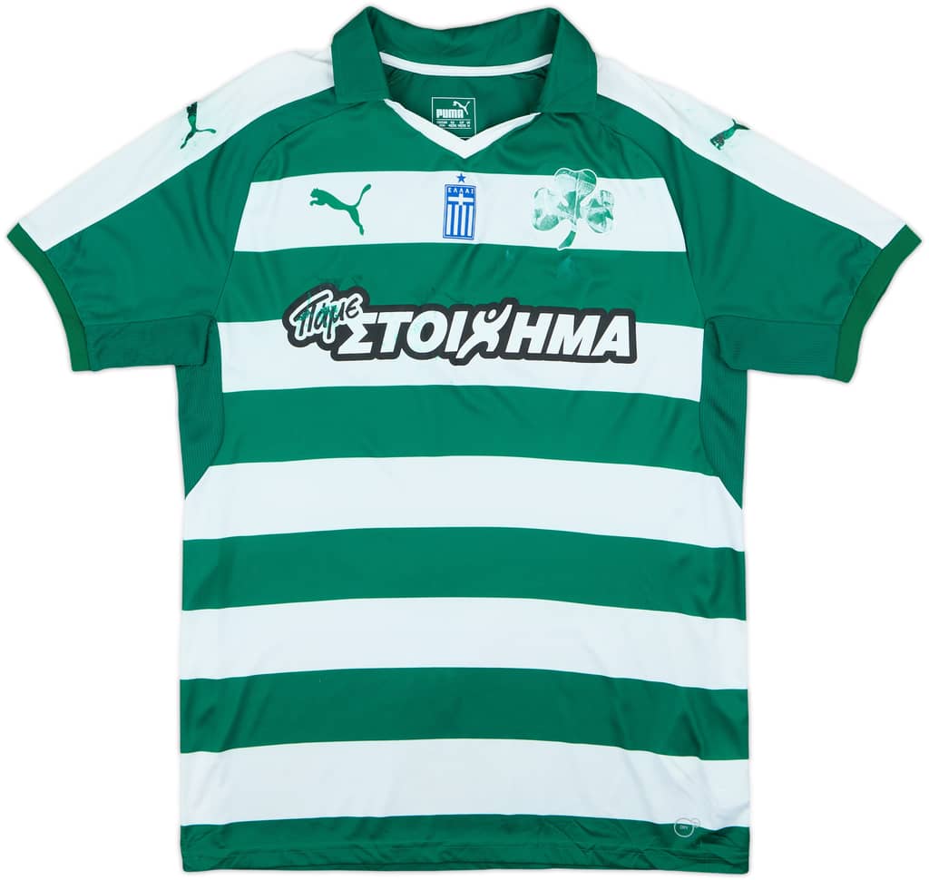 2016-17 Panathinaikos Home Shirt - 4/10 - (M)