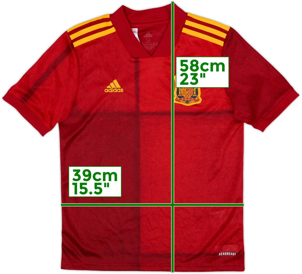 2020-21 Spain Home Shirt - 10/10 - (M.Boys)