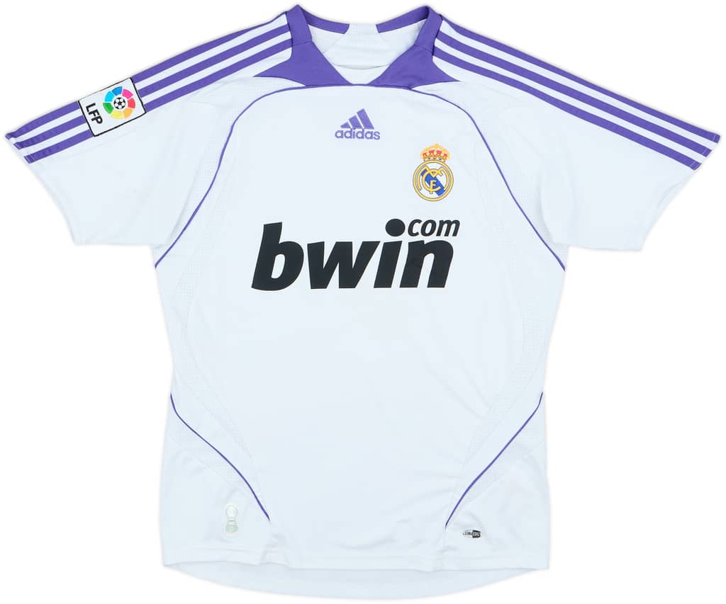 2007-08 Real Madrid Home Shirt - 7/10 - (L.Boys)