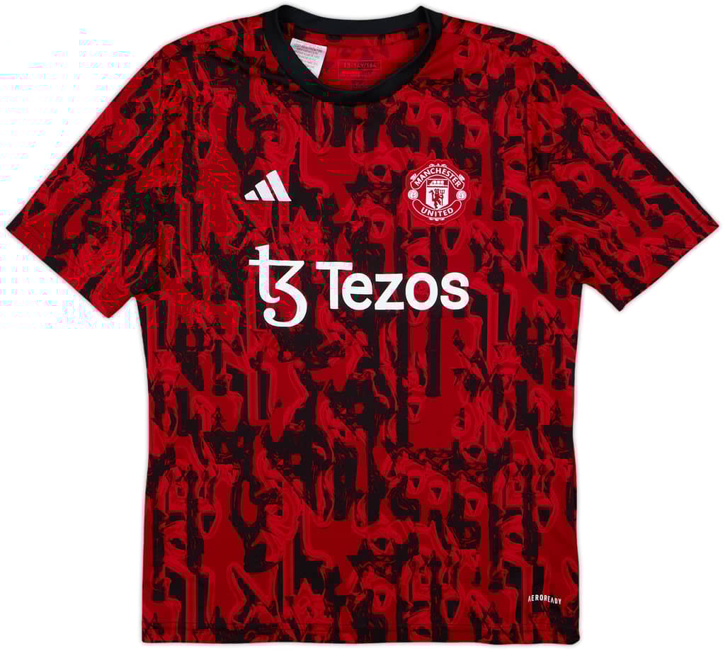 2023-24 Manchester United adidas Training Shirt - 8/10 - (L.Boys)