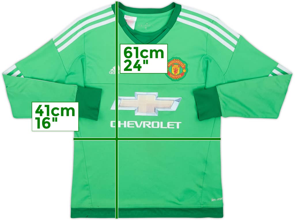 2015-16 Manchester United GK Shirt - 6/10 - (L.Boys)