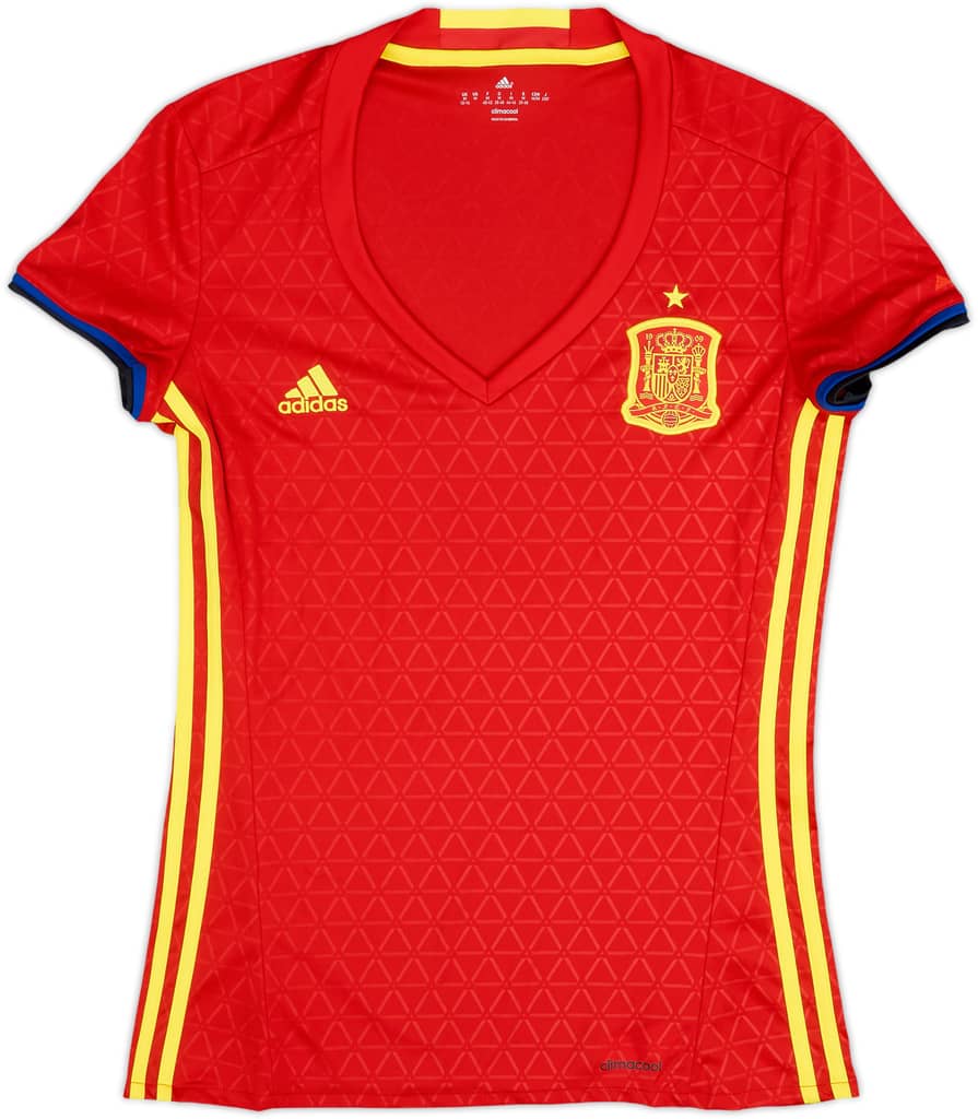 2016-17 Spain Home Shirt - 10/10 - (Women's M)