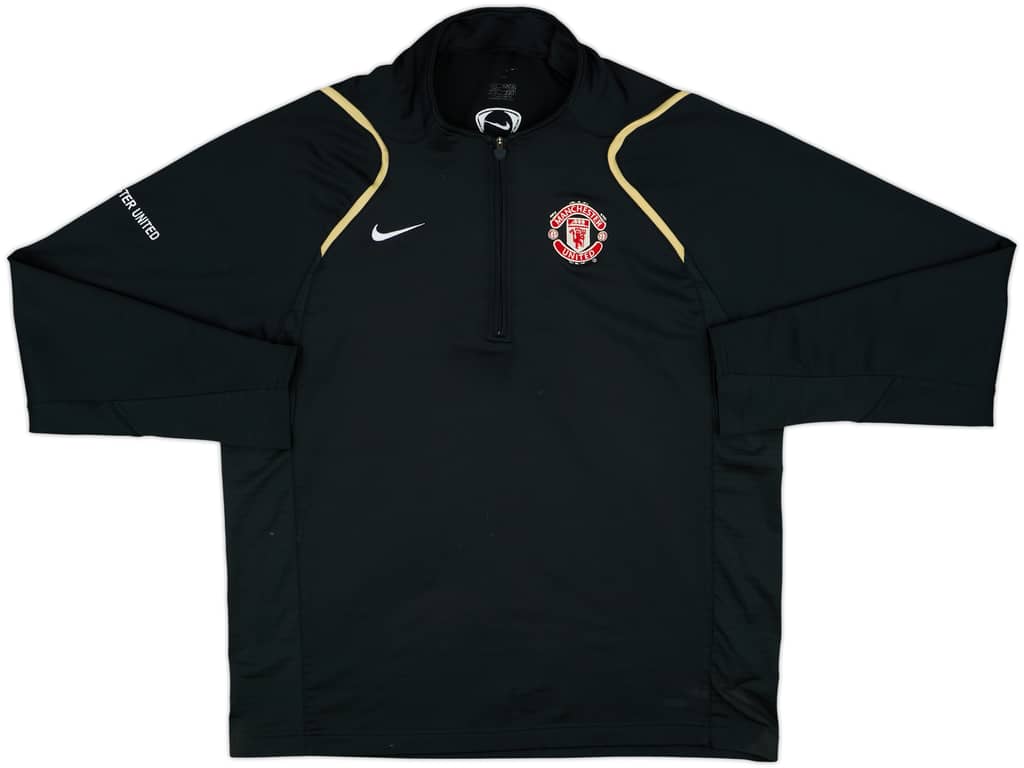 2006-07 Manchester United Nike 1/4 Zip Drill Top - 7/10 - (L)
