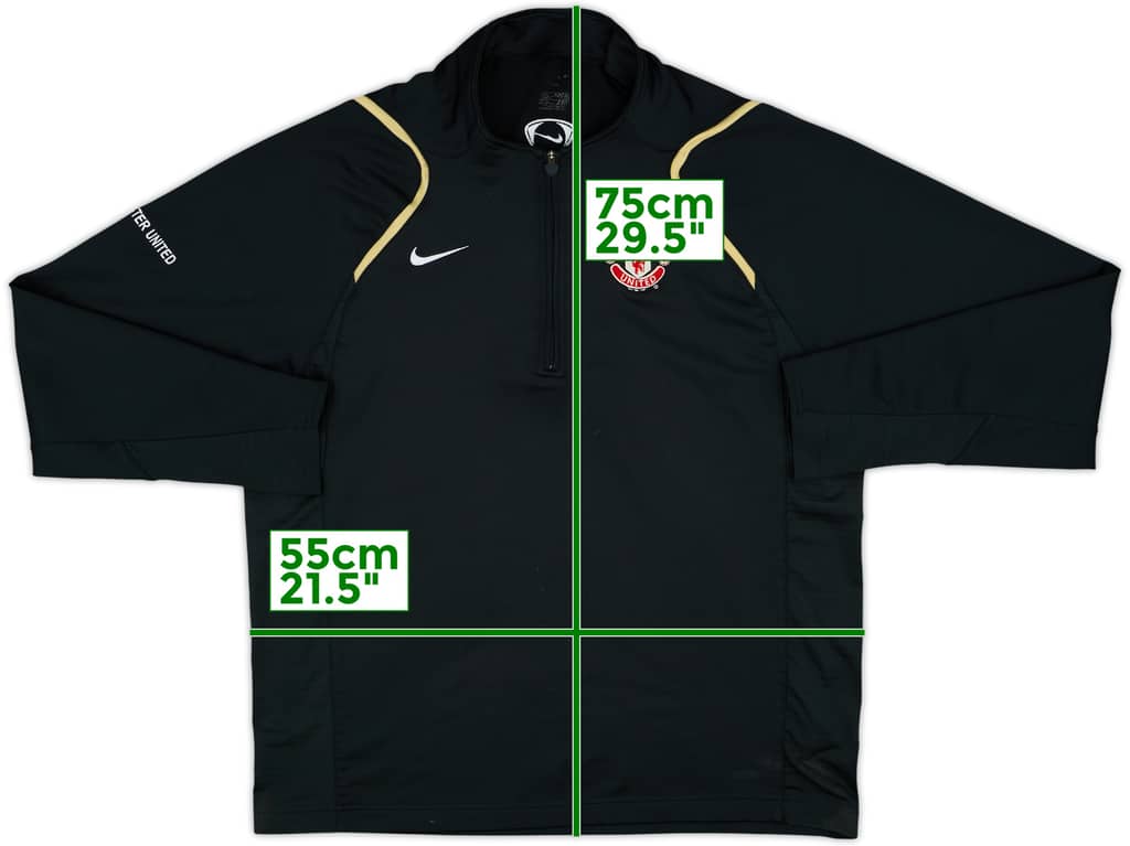 2006-07 Manchester United Nike 1/4 Zip Drill Top - 7/10 - (L)