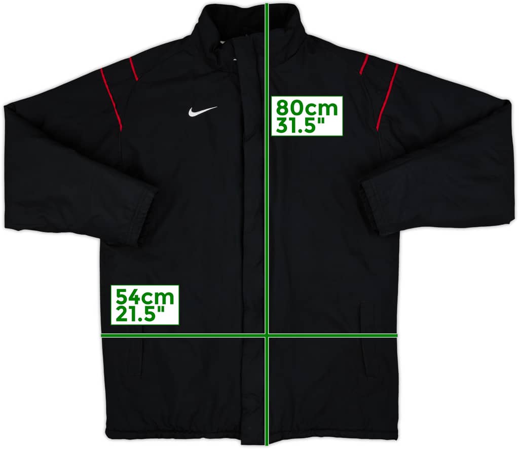 2003-04 Manchester United Nike Padded Bench Coat - 10/10 - (XL.Boys)