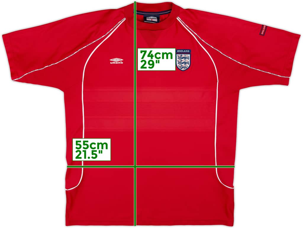 2000-02 England Umbro Training Shirt - 8/10 - (XL)