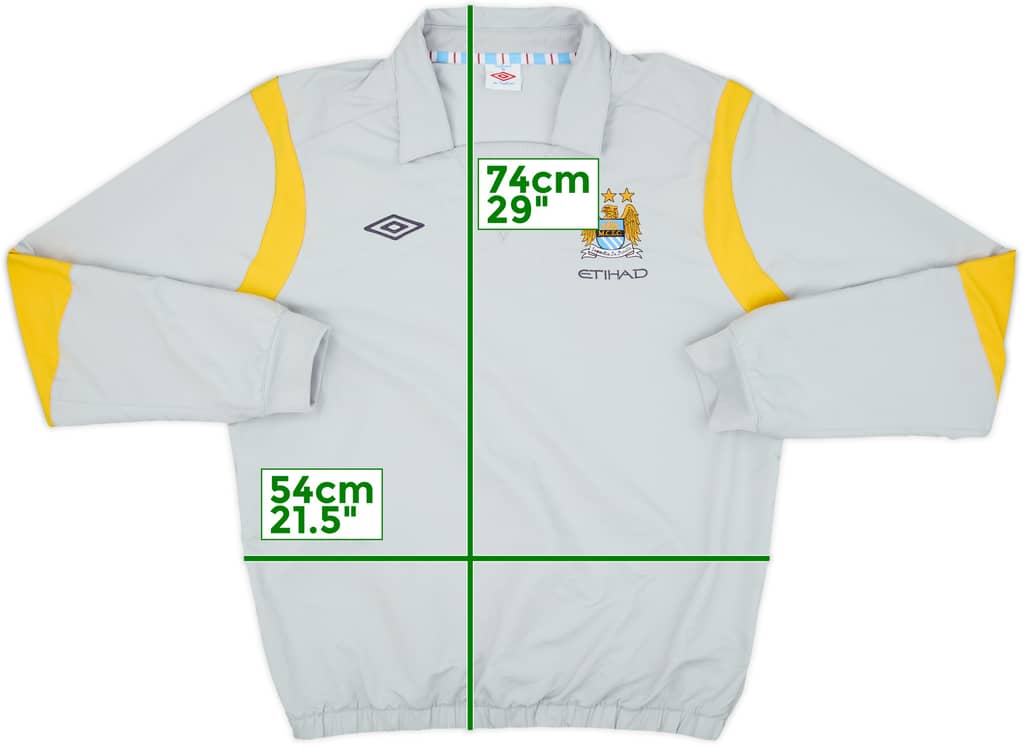 2010-11 Manchester City Umbro Drill Top - 8/10 - (XL)