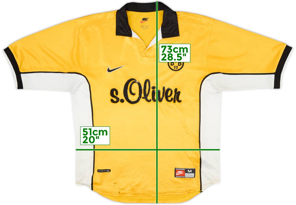 1998-00 Borussia Dortmund Home Shirt - 4/10 - (M)