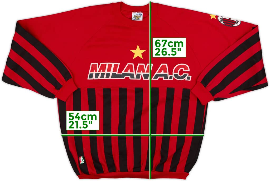 1990-91 AC Milan Le Felpe dei Grandi Club Sweat Top - 6/10 - (L)