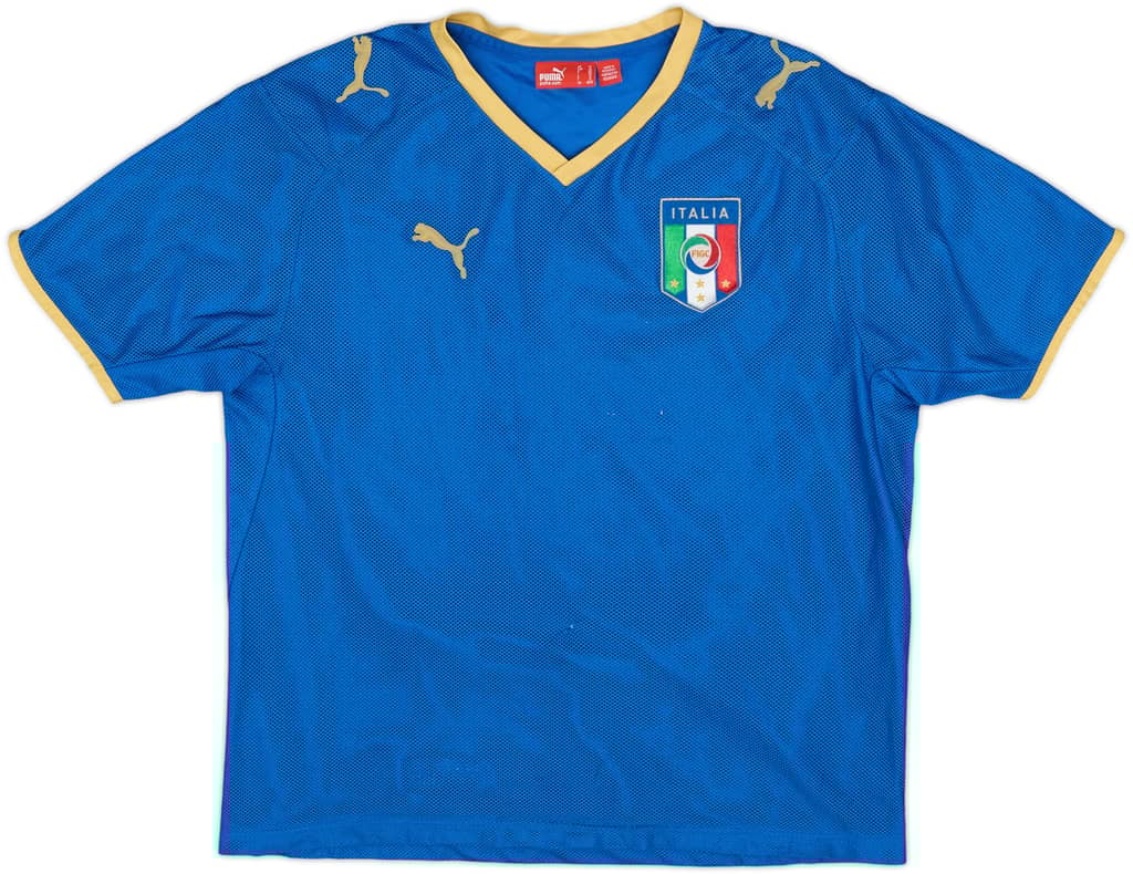 2007-08 Italy Home Shirt - 5/10 - (L.Boys)