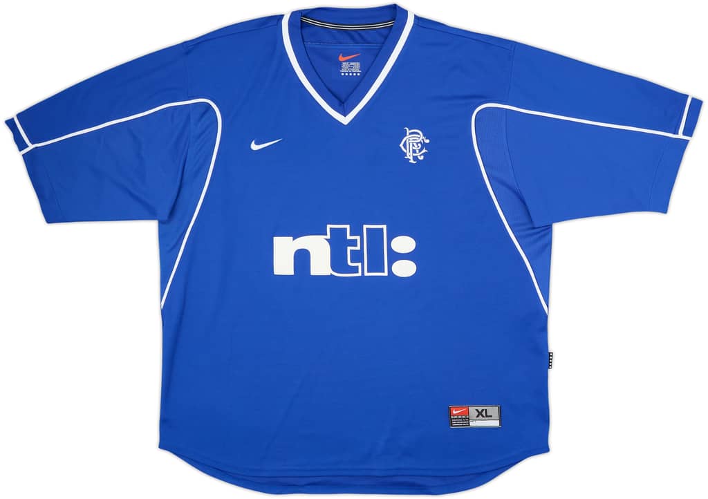 1999-01 Rangers Home Shirt - 8/10 - (XL)