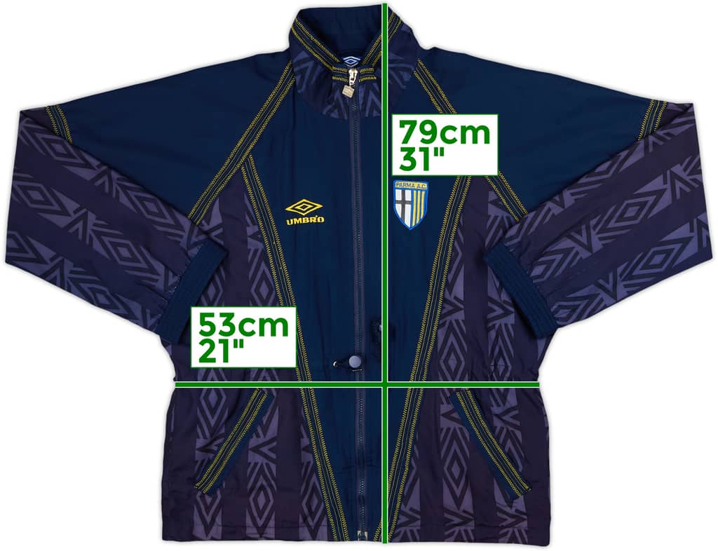 1994-95 Parma Umbro Track Jacket - 8/10 - (S)