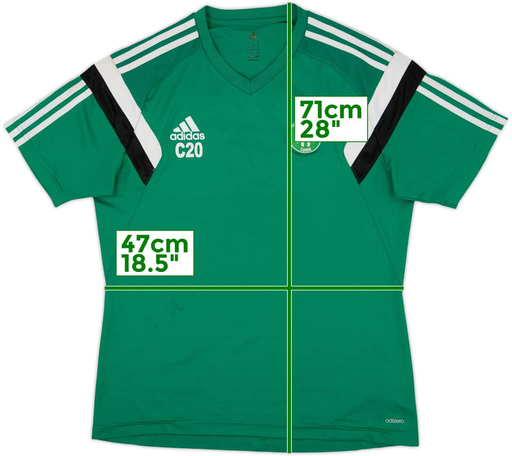 2014-15 Saint-Etienne Player Issue adidas Training Shirt C20 - 4/10 - (L)