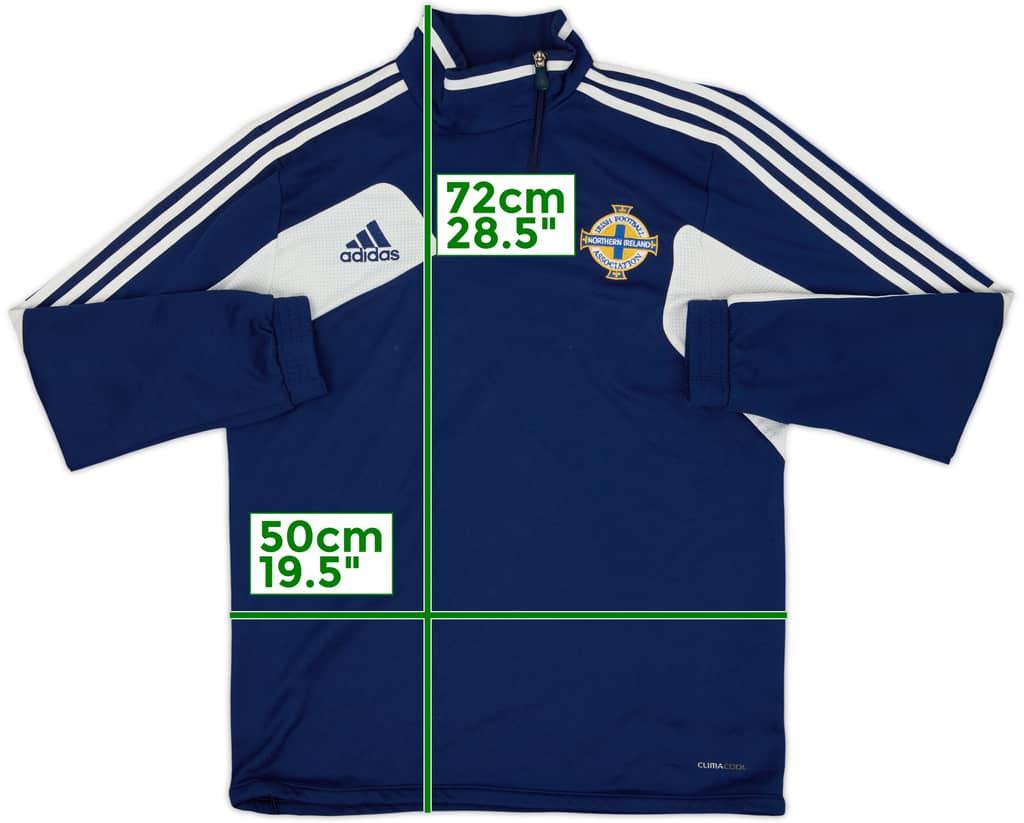2012-13 Northern Ireland adidas 1/4 Zip Drill Top - 5/10 - (L)