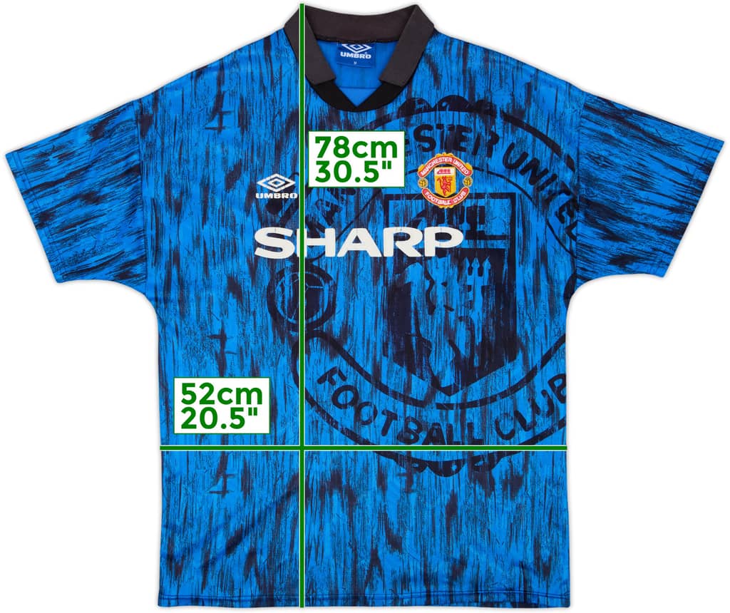 1992-93 Manchester United Away Shirt - 6/10 - (M)