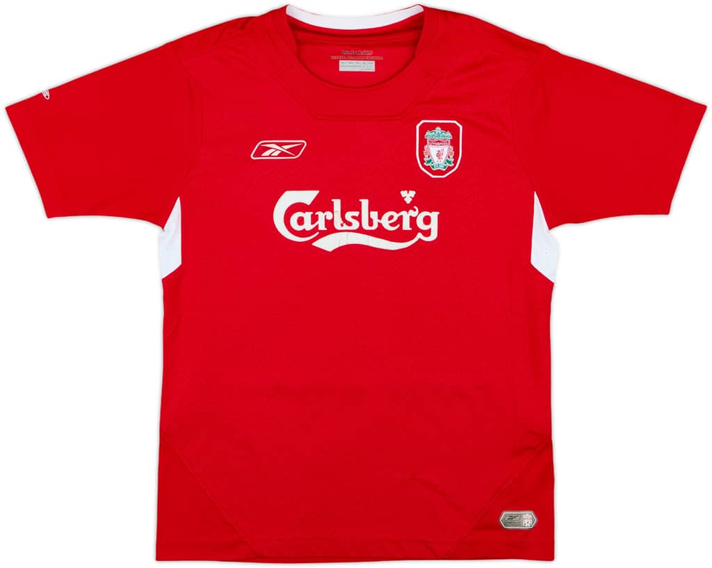 2004-06 Liverpool Home Shirt - 4/10 - (L.Boys)