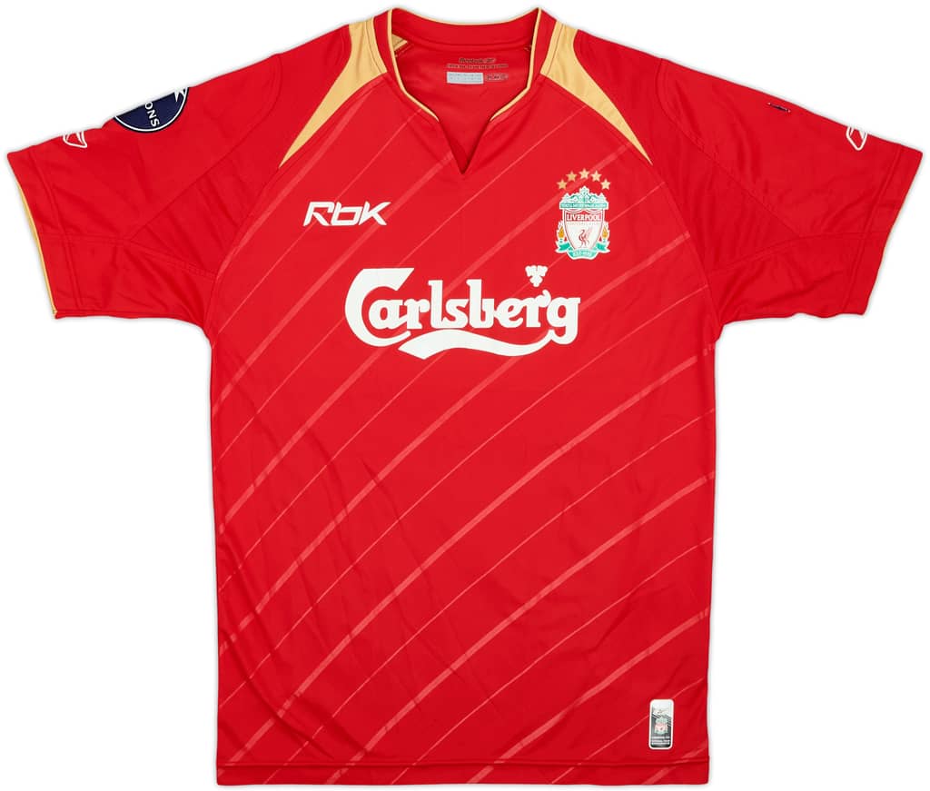 2005-06 Liverpool CL Home Shirt - 8/10 - (XS)