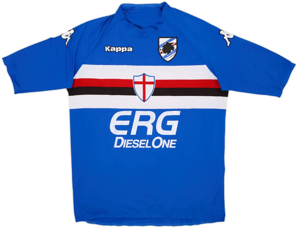 2006-07 Sampdoria Player Issue Home Shirt - 5/10 - (L)