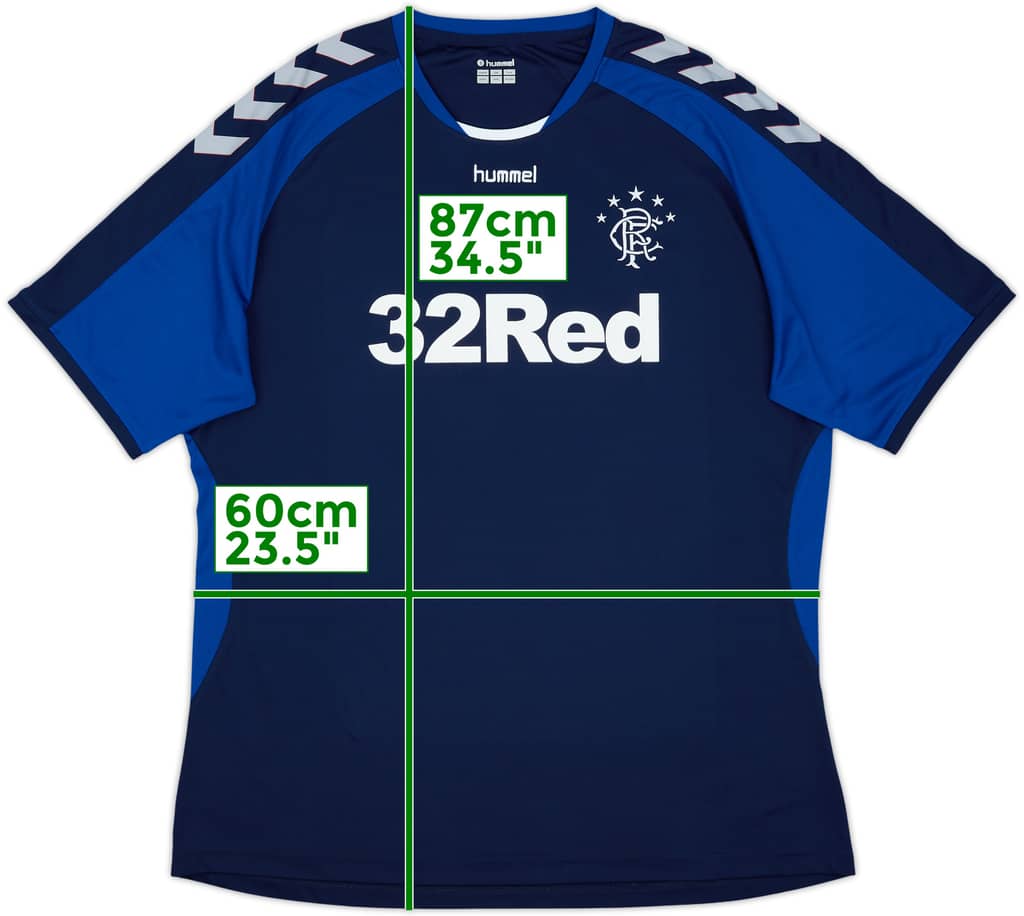 2018-19 Rangers Hummel Training Shirt - 10/10 - (4XL)