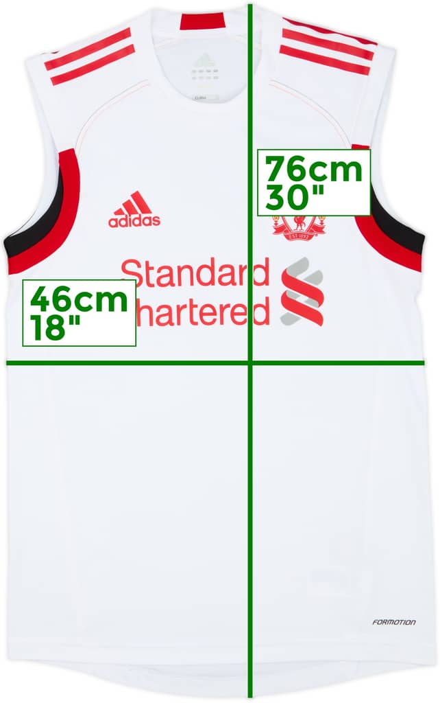 2010-11 Liverpool adidas Formotion Training Vest - 9/10 - (M)